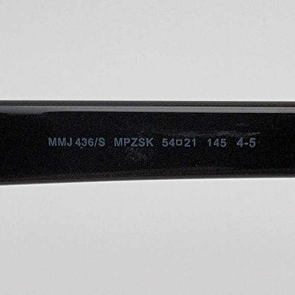 Marc by Marc Jacobs MMJ436/S Black Frame Blue Mirror Lens Sunglasses w/ Case main image 4